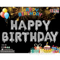 2022 Philippine Hot Sale Party Dekoration 16 "Alles Gute zum Geburtstagsbrief Folienballons Banner